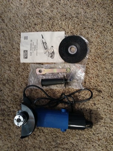 Power Craft 4 1/2" Angle Grinder - New - 11,000 RPM - Sanding Disks - #EAG412M - Picture 2 of 3
