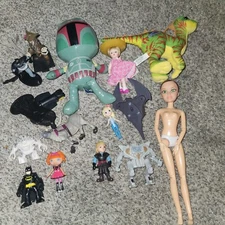 Large Junk Drawer Lot Of Misc. Vintage Toys Batman Jurassic Park Doll Plush 
