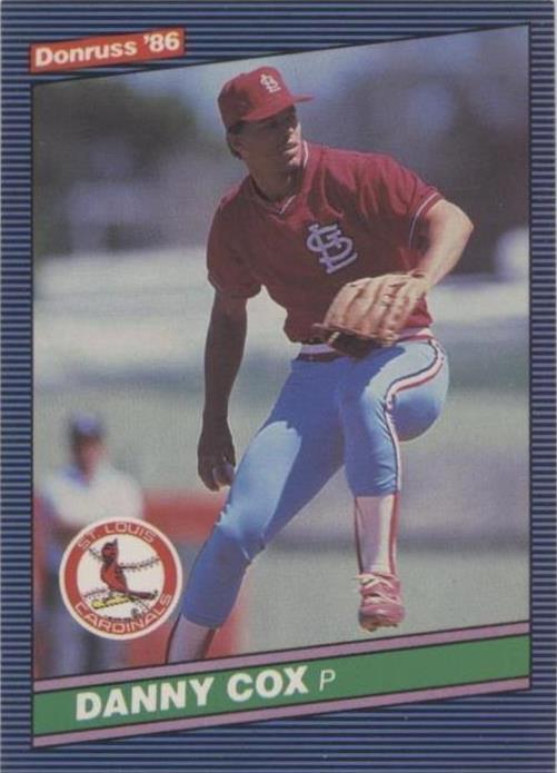 1986 Donruss - Danny Cox #382 - 1 of 1
