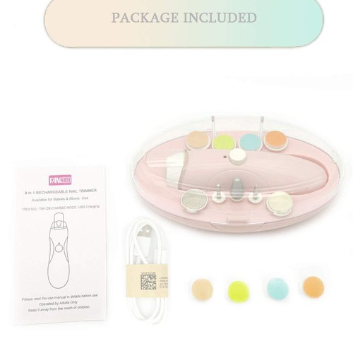 Baby Nail Trimmer Electric, H&E Baby Nail Clippers Safe Baby Nail File Kit - Picture 14 of 71