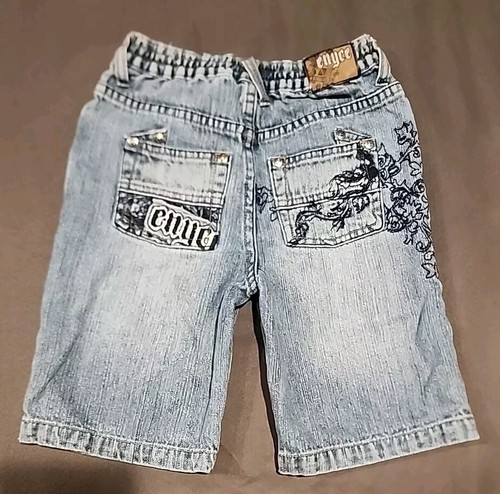 Enyce TODDLER Boys 4T Denim Jean Shorts Jorts Embroidered Pockets - Picture 2 of 15