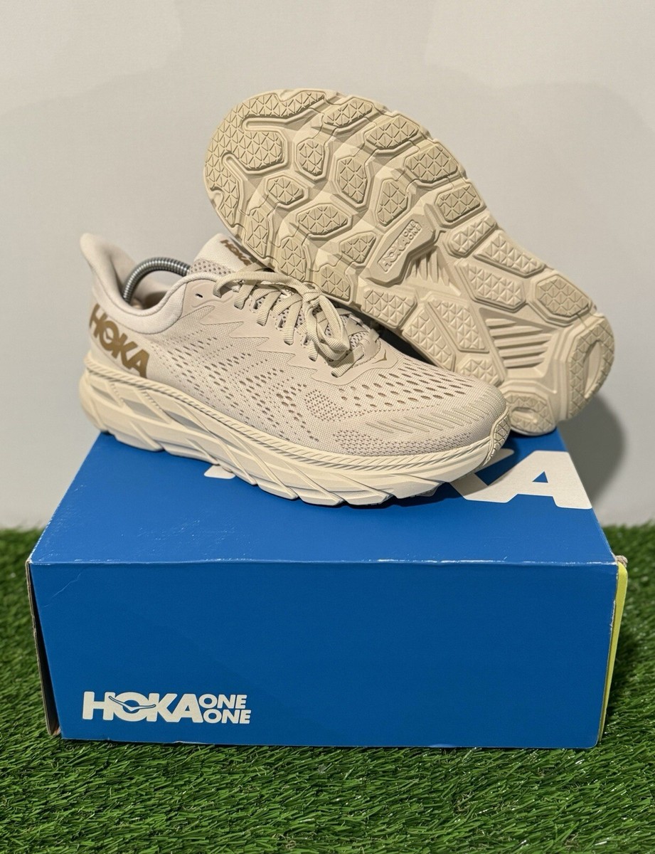 Hoka One One Clifton 7 Men's 10 Women's 11 Almond Milk Bronze 2021