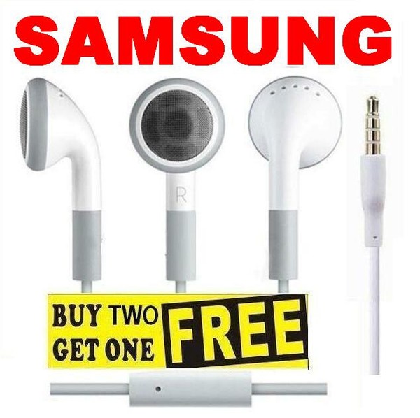 Earphones Headphones Mic Volume Remote MP3 gym jogging FOR SAMSUNG ETC - image 2