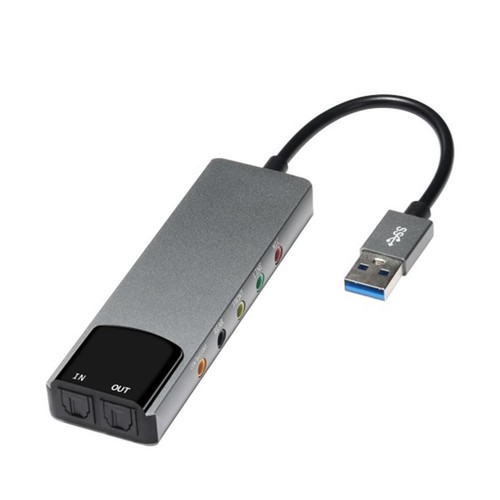 USB Audio Adapter External Stereo Sound Card Converter Channels Adaptor R9R1 - Picture 12 of 12