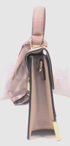 ALDO Caiillaa Purse Top Handle Satchel Handbag w/Scarf Chic Designer No Strap - Picture 3 of 9