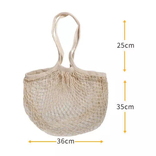 Mesh Net Bag Reusable String Shopping Bag Fruit Veg Grocery Handbag Lot UK STOCK - Picture 5 of 13