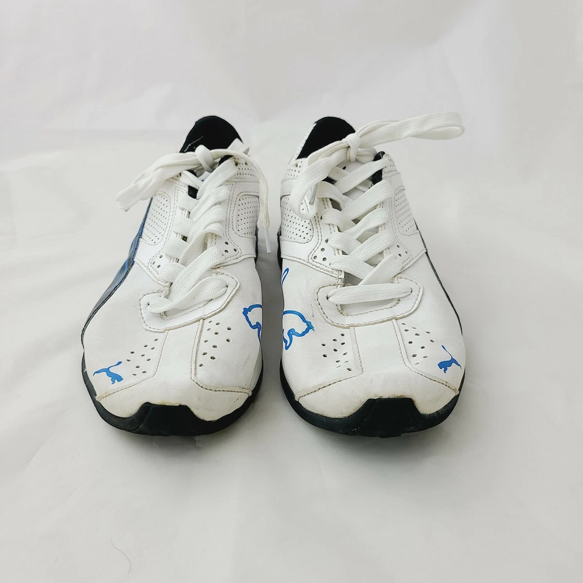 Puma Tazon 5 NM V Kids Sneaker Size 4.5 White Blue Shoes eBay