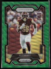 2023 Panini Prizm #400 K.J. Henry Green Wave