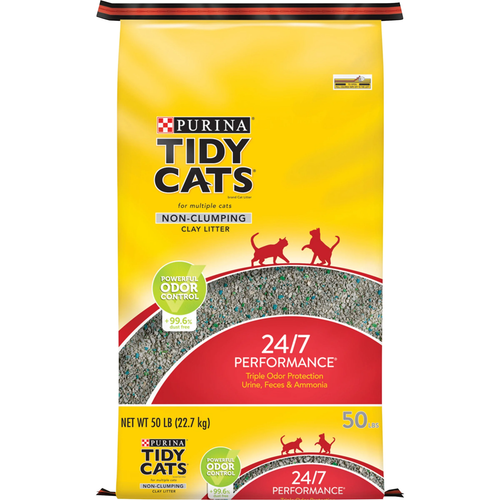 Purina Non Clumping Cat Litter, Low Dust, 24/7 Odor Control, 50 Lb. Bag - Picture 9 of 12