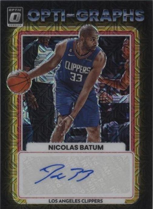 Carte Panini NBA – Nicolas Batum Auto /75 – Clippers Hornets France – Near Mint