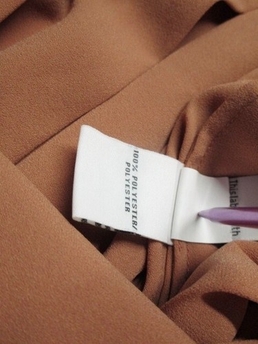 Diane von Furstenberg Wrap Skirt Size 10 Pleated Salmon Orange - Picture 5 of 5