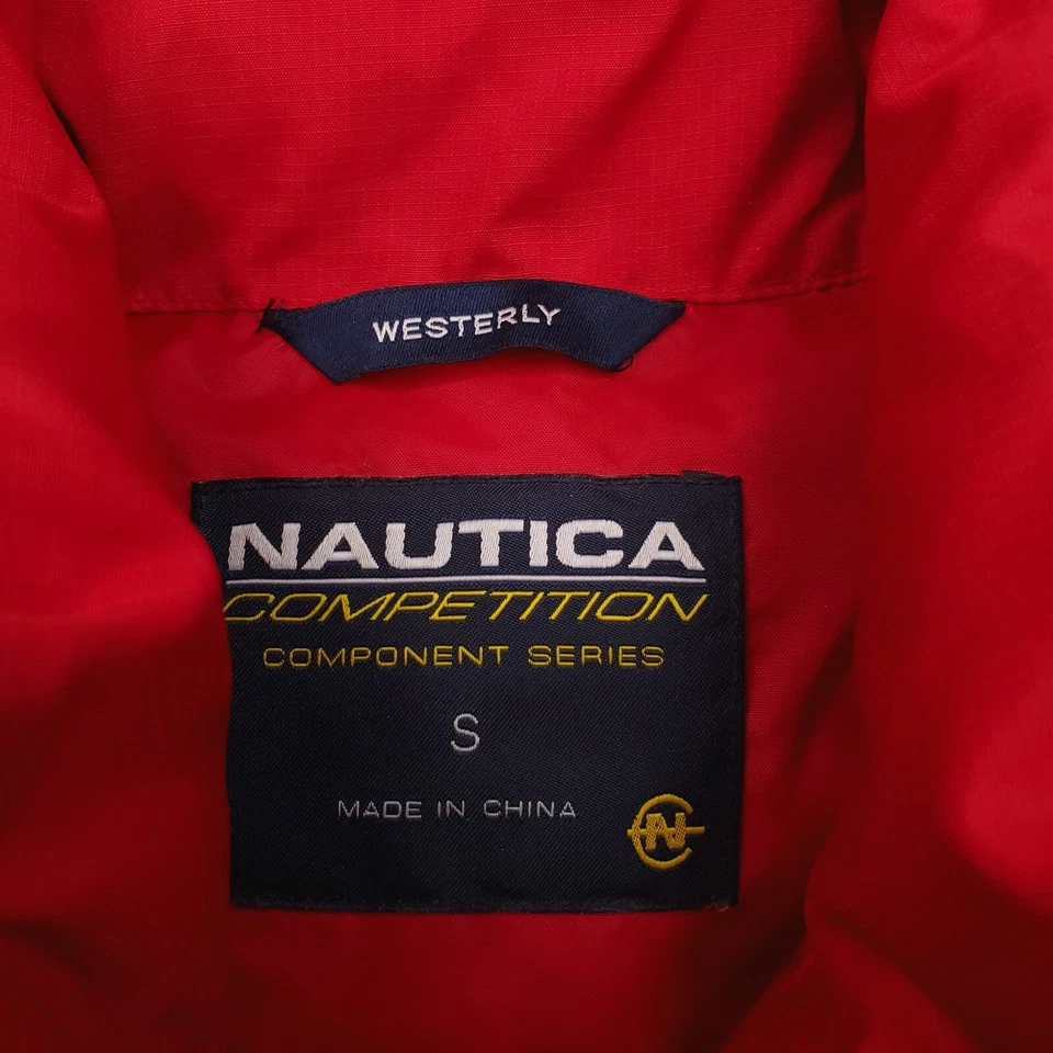 Chaleco Nautica Para Hombres Pequeño Azul Marino Oeste Plumón Chaqueta Puffer Serie Competición Foto 3 de 4
