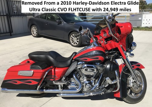 NICE 2010 Harley Electra Glide CVO Front Fender SCARLET RED PEARL DARK SLATE - Picture 11 of 12