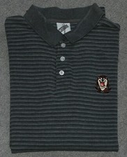 Looney Tunes Warner Brothers Men  s Polo Shirt With Tasmanian Devil   Size Large