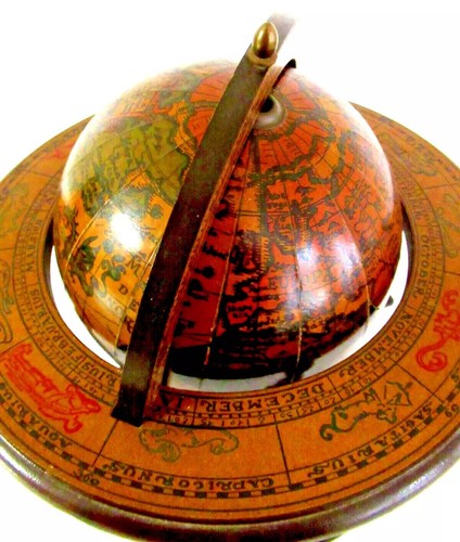 CARILLON SVIZZERO "ZODIAC / GLOBE MUSIC BOX" (SONG: DR. ZIVAGO) ~*MADE IN ITALY* - Picture 9 of 21