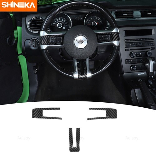 17x Full Set Interior Dashboard Cover Trim Kit for Mustang 2010-13 Carbon Fiber - Foto 2 di 11