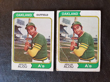 JESUS ALOU 1974 TOPPS BASEBALL CARD #654 OAKLAND ATHLETICS POSITION NO POSTION