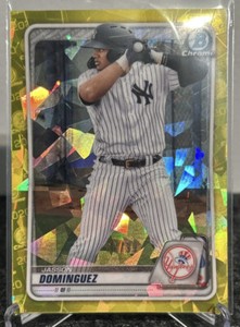 2020 Bowman Chrome Sapphire Jasson Dominguez bd-151 yellow /99