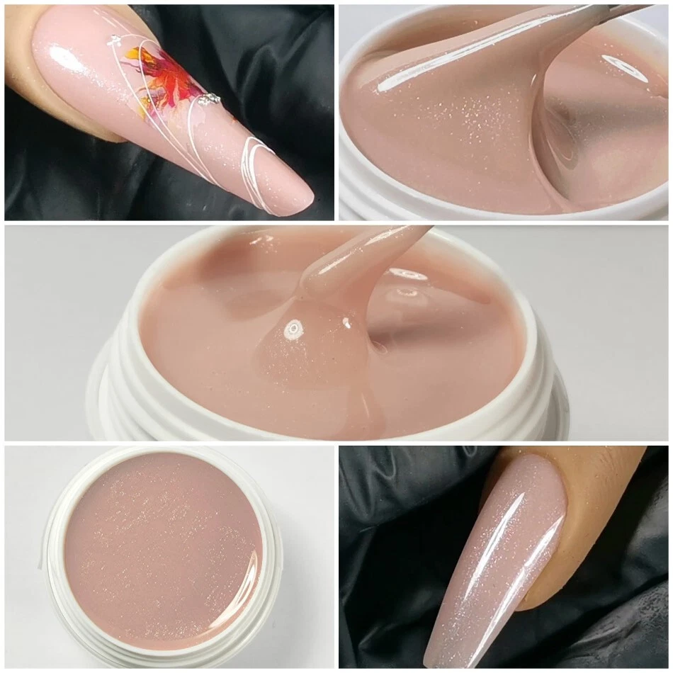 UV Covergel Cinderella Schimmer 15ml Camouflage Beige Gel Make Up Aufbaugel - Bild 2 von 4