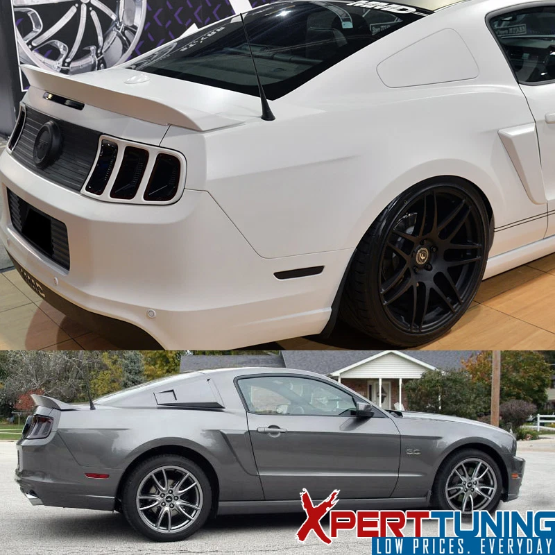 Fits 10-14 Ford Mustang Cobra GT500 Rear Trunk Spoiler Wing Lip Unpainted ABS - Image 2 of 4