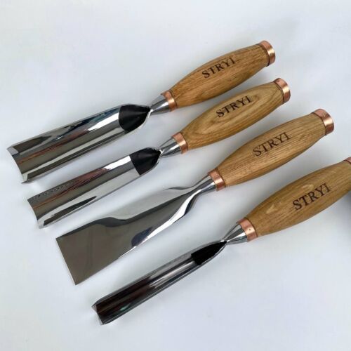 Sculpture Chisels Set, Heavy Duty tools, Hand Forged Gouges set, Woodcarving kit - Picture 4 of 12