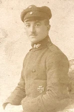 RARE! POST WW1 GERMAN ' FREIKORPS VON HÜLSEN 'LANCE CORPORAL PHOTO POSTCARD RPPC