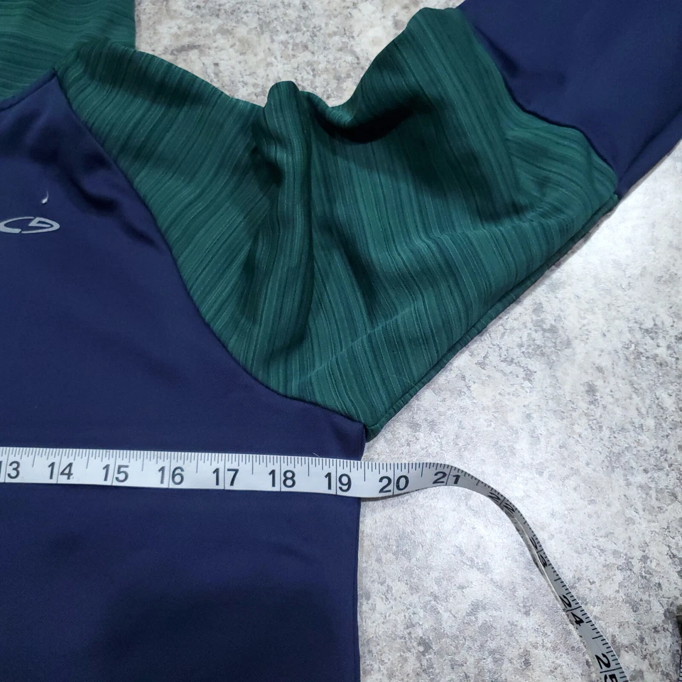 C9 Champion Jacket Women Large Long Sleeve Vneck Zip Top Sweater Blue Running - Image 4 of 4