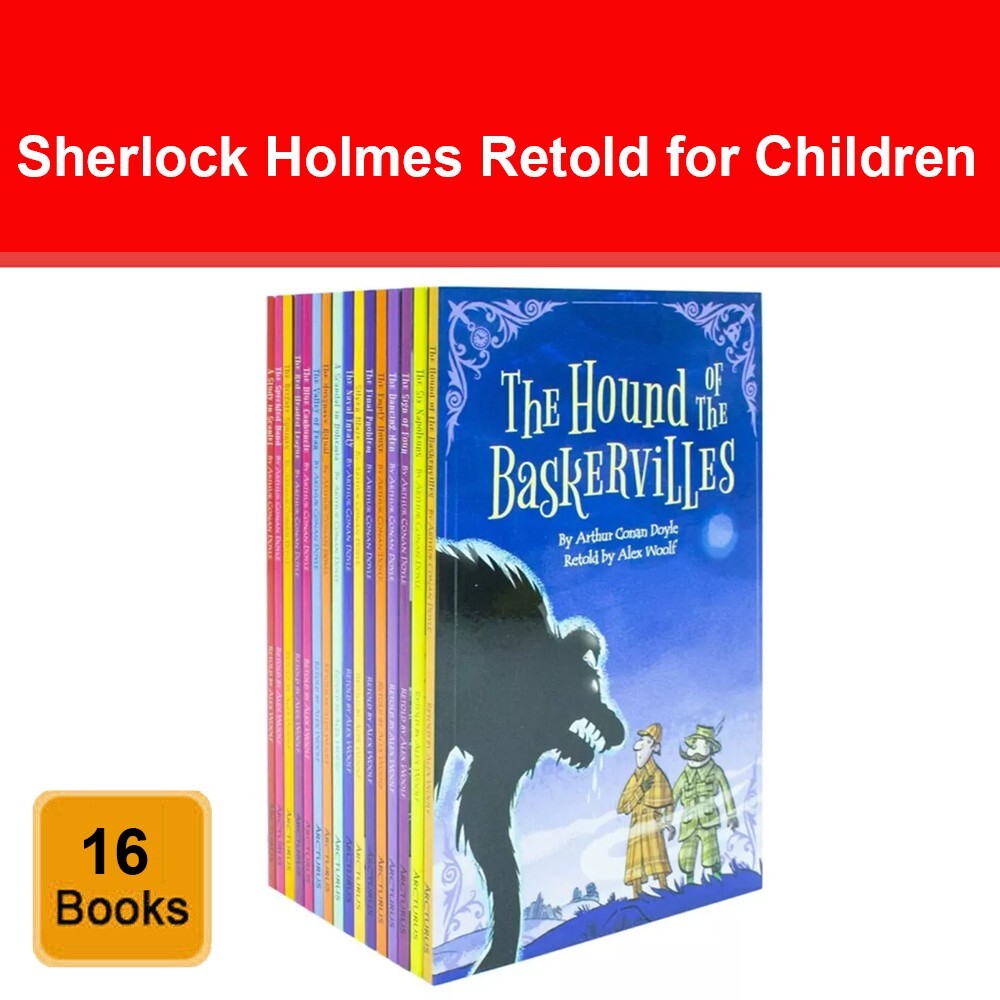 The Sherlock Holmes Retold for Children 16 Books Set by Alex Woolf - Age 7+ - PB