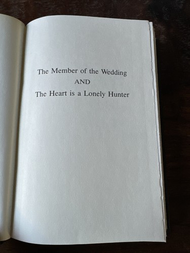 The Member of the Wedding & The Heart is a Lonely Hunter by Carson McCullers ICL - Imagen 4 de 9
