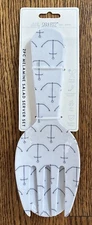 New! Sara Fitz Art Designer 2 Pc Melamine Salad Server Set ANCHOR Pattern