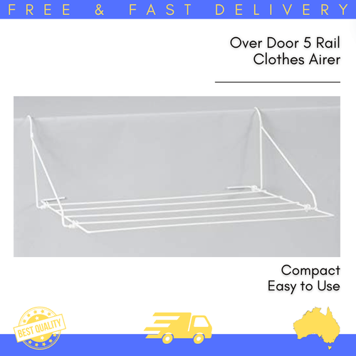 Over Door Clothes Airer Hanger Drying Laundry Rack Line Dryer Indoor