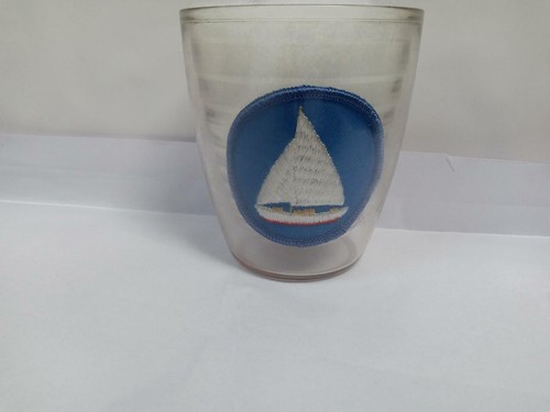 Tervis Tumbler Nautical Sailboat Patch Blue Barware Clear Acrylic 12 oz Pool Cup - Picture 8 of 9