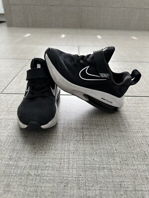 Nike Air Zoom Arcadia Black White Strap Kids Preschool Running