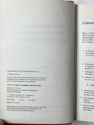 Spatial Perspectives on Industrial Organization and Decision-Making by F. E.... - Picture 5 of 12
