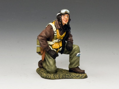 Figurine King & Country - WS371 HJSS Signaleur Agenouillé