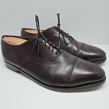 Oliver Sweeney Hand Grade Men's Burgundy Leather Oxford Shoes Cap Toe US 11.5M