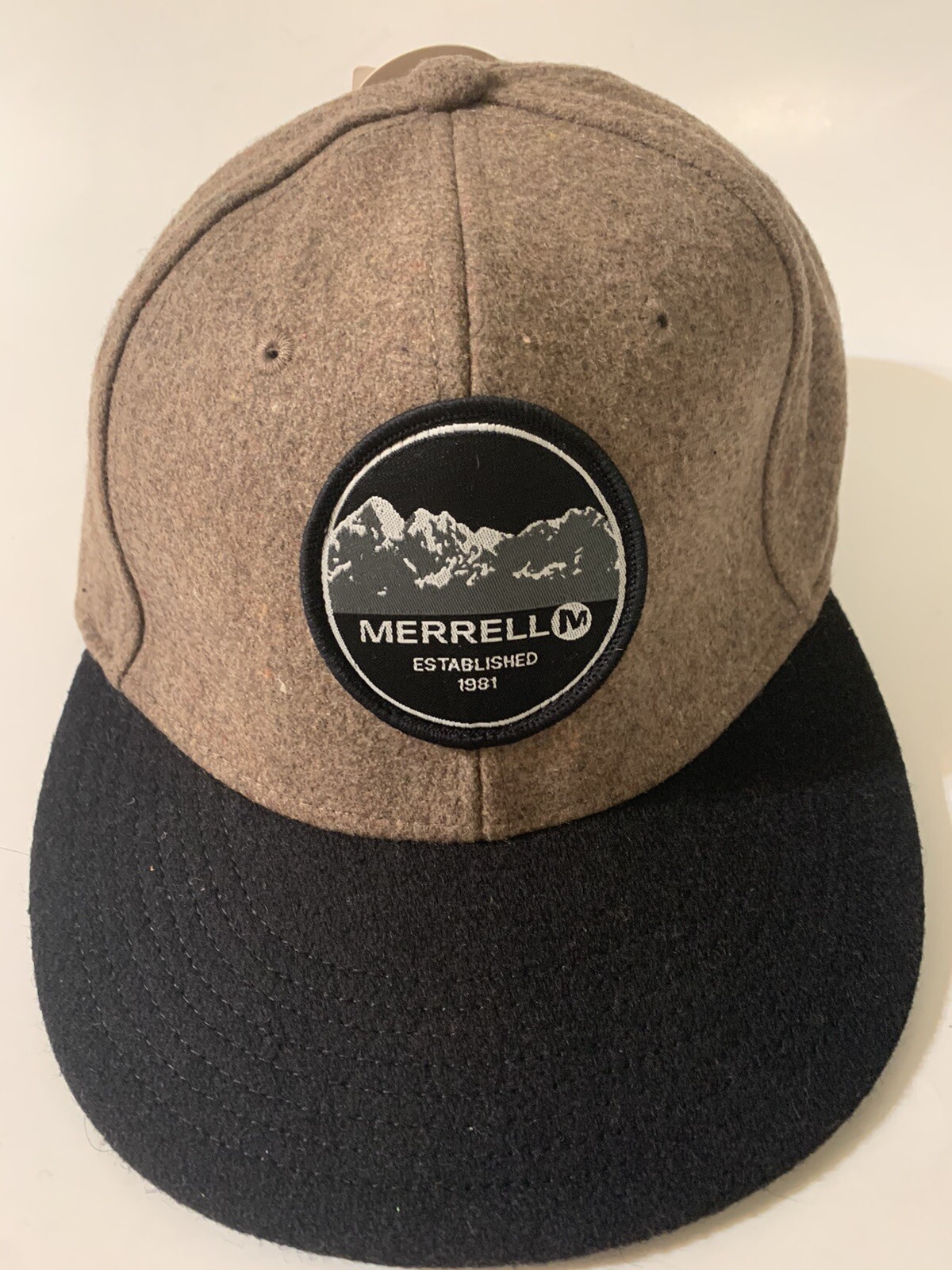 MERRELL ASTON Cappello Uomo Berretto Marrone Taglia S M (1193) NUOVO