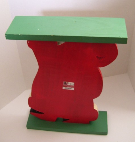 Estante Papá Noel Madera Tallada Independiente Decoración Navidad Vacaciones 18.5" - Imagen 3 de 11