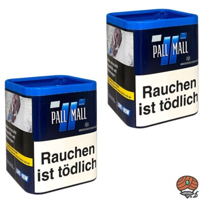 Pall Mall Blue / Blau Zigarettentabak / Stopftabak L Dose 2x 43g