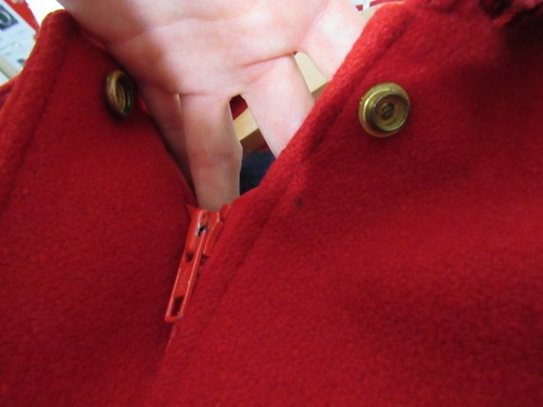 Eddie Bauer Coat Women 80% wool 20% nylon has hood, size 9/10 vintage USA made - Picture 7 of 18