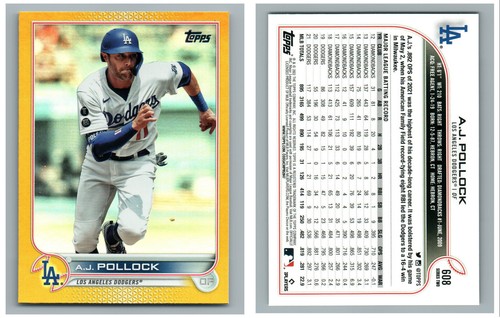 2022 TOPPS GOLD FOIL RAINBOW PARALLEL U PICK COMPLETE YOUR SET 600 - 660 LIST 6 - Picture 8 of 41
