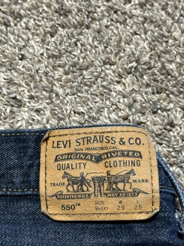 Boys Jeans Size 9 Husky Levis 550 Relaxed Comfy 29X25 100% Cotton - 9211 - Picture 9 of 9