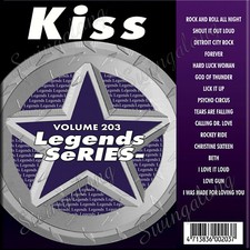 LEGEND KARAOKE CD G KISS Vol-203 Tears Are Falling,Calling Dr Love IN PLASTIC