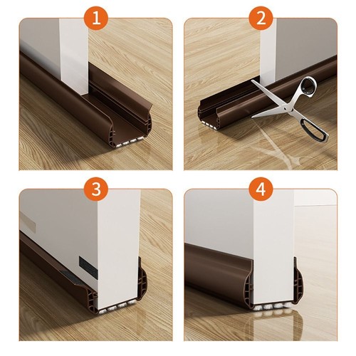 Soundproof Door Bottom Sealing Strip Self-adhesive Weather Stripping - Picture 4 of 17