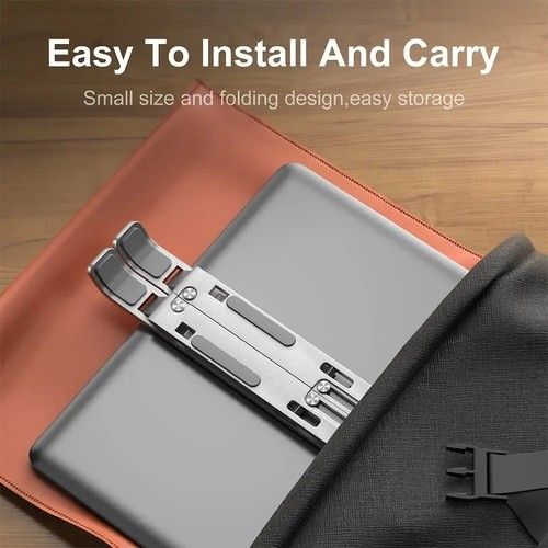 Portable Adjustable Aluminum alloy Laptop Stand Notebook Tablet Holder Foldable - Picture 3 of 8