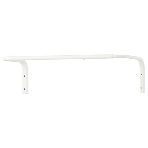 2x Ikea Kleiderstange Wandmontage verstellbar Stange weiß Hängeregal 60-90cm - Bild 2 von 6