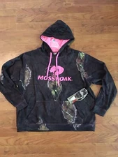 Mossy Oak Women's Eclipse Hoodie Black Pink Hoodie, S