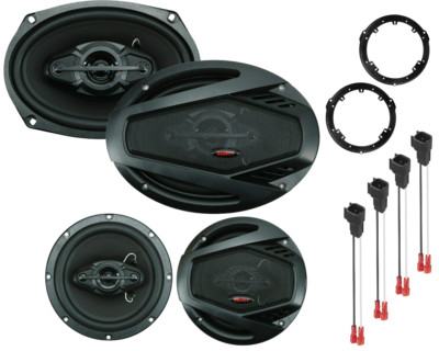 Gravity 6x9'' Front & 6.5'' Rear Car Speakers for 2005-2018 Nissan Frontier