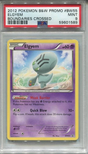 Pokemon Black & White Black Star Promo BW55 Elgyem PSA 9