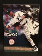1998 Dugout Axcess #124 Derek Jeter 7th Inning Sketch New York Yankees HOF NM